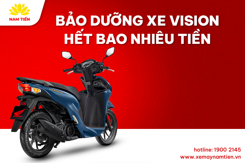 Bảo dưỡng xe Vision hết bao nhiêu tiền?
